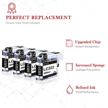 Load image into Gallery viewer, Brother LC223 LC223XL Ink Cartridge -4 Pack