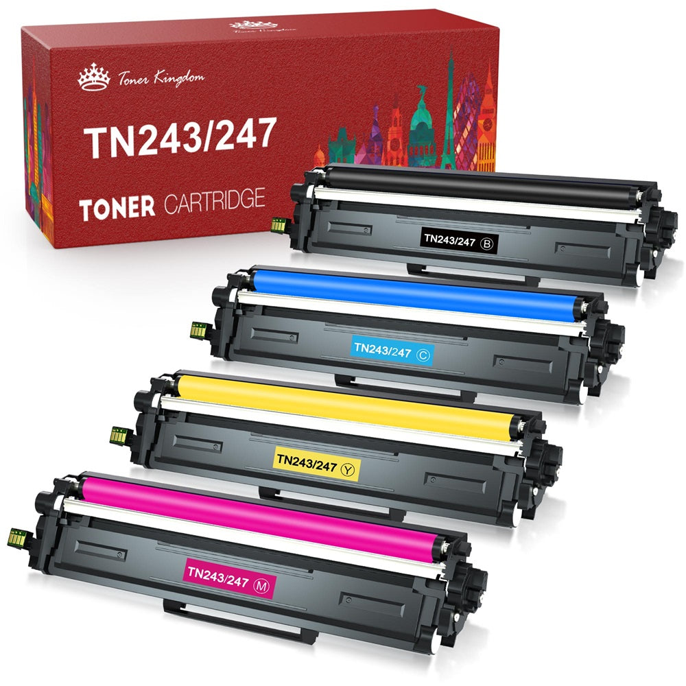 Brother TN243 (TN247) - Noir, rouge, bleu, jaune - Compatible
