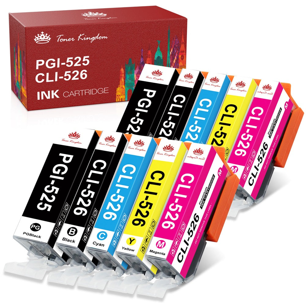 Compatible Canon PGI-525PGBK / CLI-526 C, M, Y, K, GY Multipack Ink  Cartridges (4529B001 / 4540B017 / 4544B001) - Canon MG8150 Pixma ink - Canon  PIXMA MG - Canon Ink - Ink
