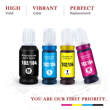 Lade das Bild in den Galerie-Viewer, Epson 102/104 ink Cartridge -4 Pack