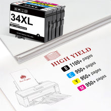 Lade das Bild in den Galerie-Viewer, Epson 34XL Ink Cartridge -4 Pack