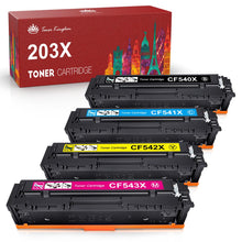 Load image into Gallery viewer, HP 203X CF540X Toner Cartridge -4 Pack