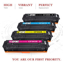 Load image into Gallery viewer, HP 203X CF540X Toner Cartridge -4 Pack