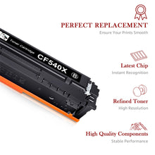 Load image into Gallery viewer, HP 203X CF540X Toner Cartridge -4 Pack