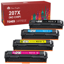 Load image into Gallery viewer, HP 207 W2210 Toner Cartridge (No Chip) -4 Pack
