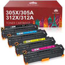 Load image into Gallery viewer, HP 305A 305X Toner Cartridge -4 Pack