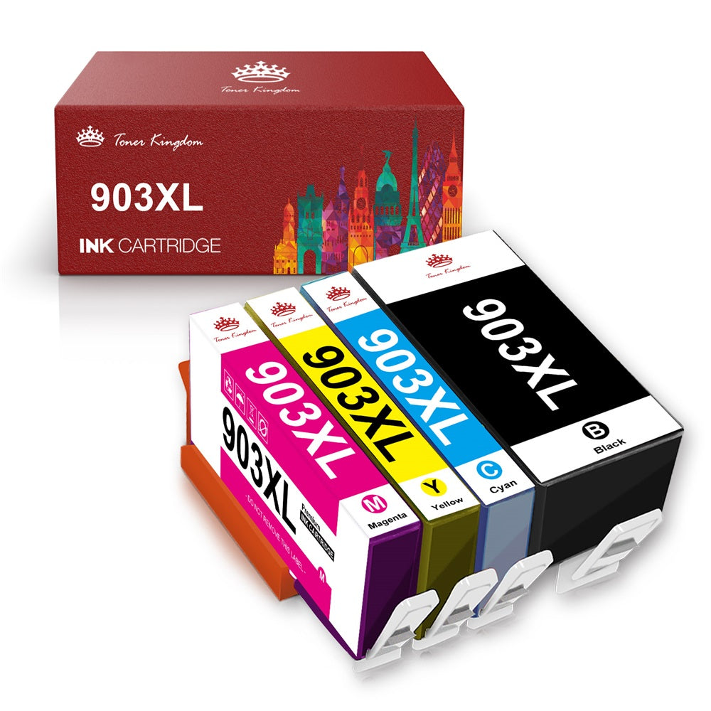 HP 903 XL Ink Cartridge Combo Pack 4 pcs - Compatible - BK/C/M/Y 59 ml - HP  ink cartridges - Pixojet Ink, toner and accessories