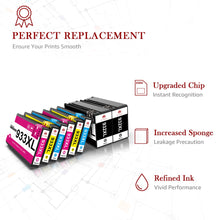Load image into Gallery viewer, HP 932XL 933XL Ink Cartridge -8 Pack