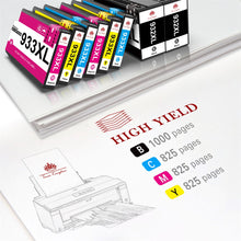 Load image into Gallery viewer, HP 932XL 933XL Ink Cartridge -8 Pack