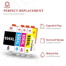 Lade das Bild in den Galerie-Viewer, HP 934XL 935XL ink Cartridge -4 Pack
