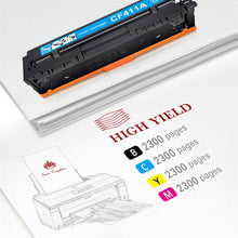 Load image into Gallery viewer, Compatible HP CF410A Toner Cartridge -4 Packs