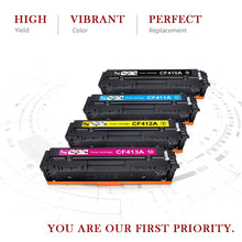 Load image into Gallery viewer, Compatible HP CF410A Toner Cartridge -4 Packs