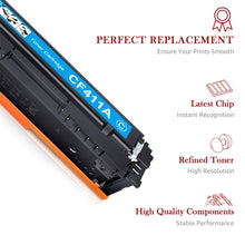 Load image into Gallery viewer, Compatible HP CF410A Toner Cartridge -4 Packs