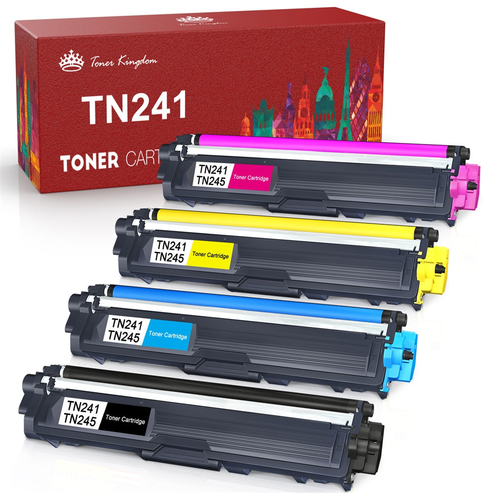 Brother TN241 TN245 TN242 Toner Cartridge -4 Pack