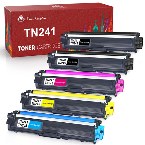Brother TN241 TN245 TN242 Toner Cartridge -5 Pack