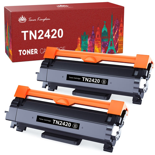 Brother TN2420 TN2410 Toner Cartridge -2 Pack