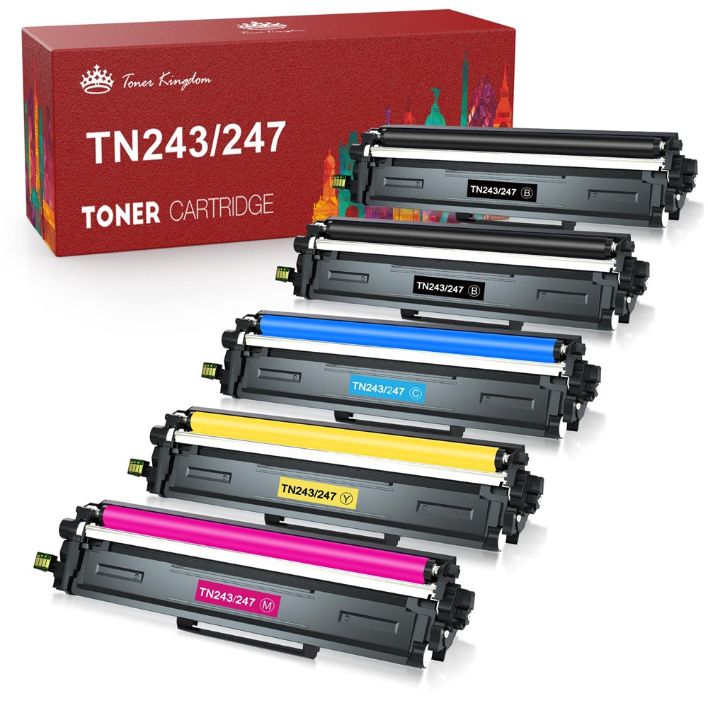 Brother TN247 TN243 Toner Cartridge -5 Pack