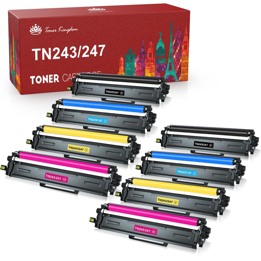 Brother TN247 TN243 Toner Cartridge -8 Packs
