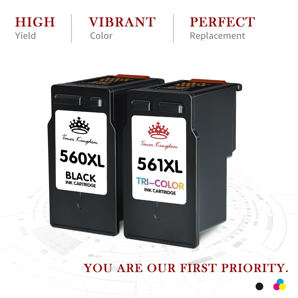 Compatible 560XL 561XL for Canon PG-560 CL-561 Ink Cartridge for