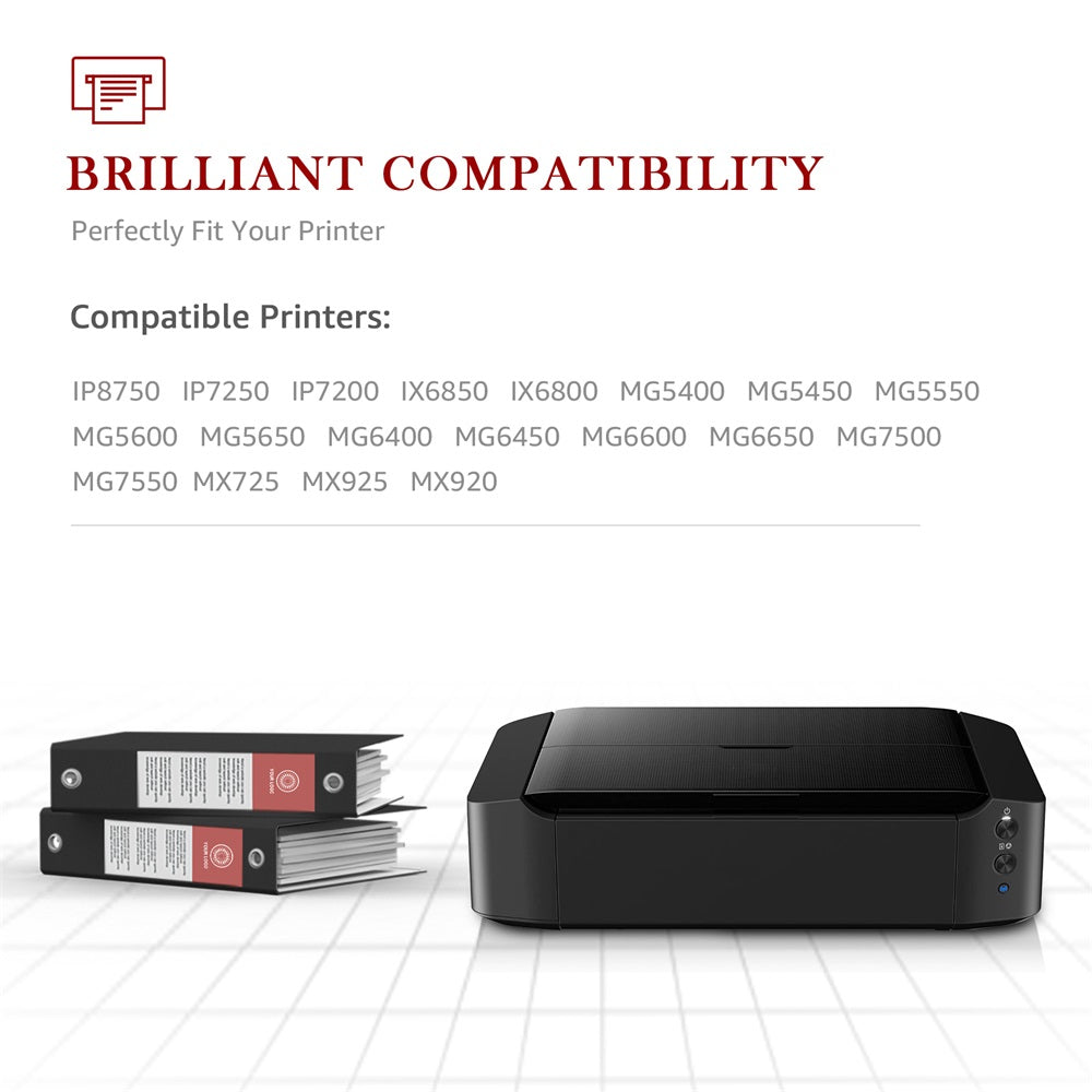 15 Cartucce Compatibili 550XL/551XL Per Canon PGI-550 E CLI-551 – 3 Nere, 3 PGBK, 3 Ciano, 3 Magenta, 3 Gialle – Per Pixma IX6850, MG5650, IP7250 E Altre