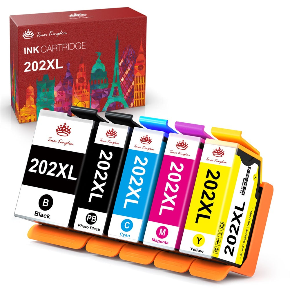 Compatible Epson 202XL 202 Ink Cartridge -5 Pack – Toner Kingdom