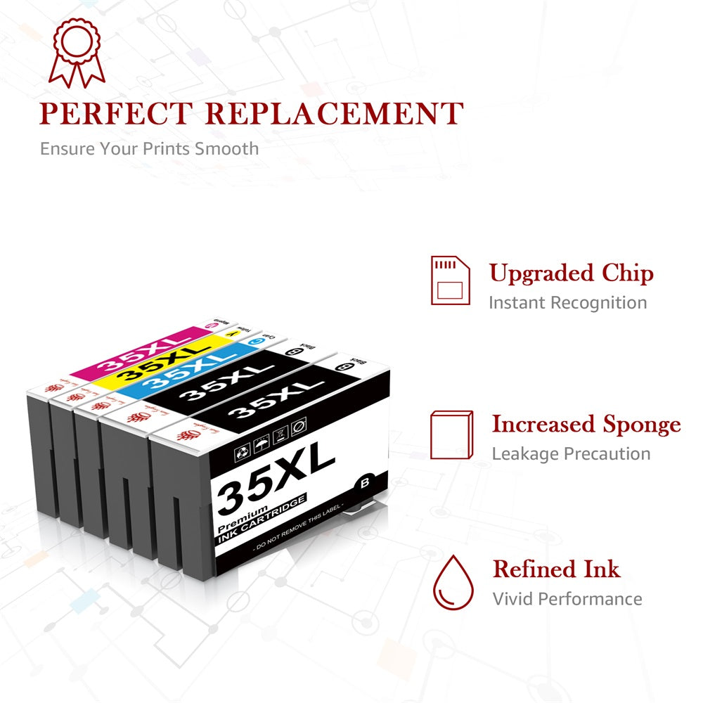 Compatible Epson 35XL Magenta Ink Cartridge (4 pack) - National Inkjets™