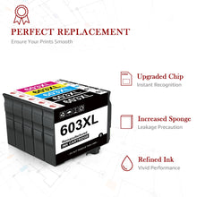Load image into Gallery viewer, Epson 603 603XL ink Cartridge -4 Pack
