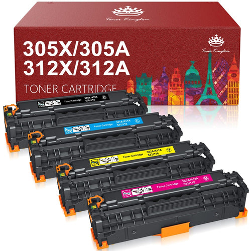HP 305A 305X Toner Cartridge -4 Pack