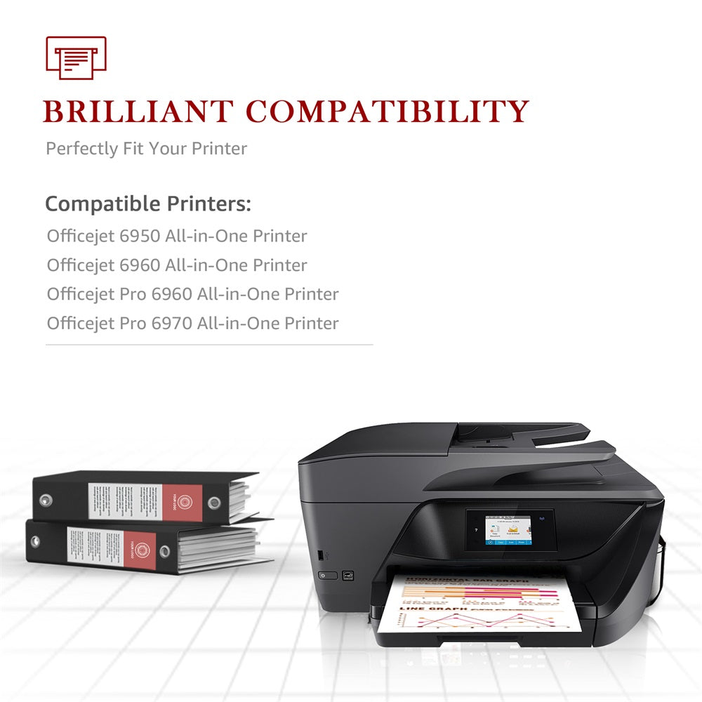 HALLOLUX 903 XL Printer Cartridges for 903XL Cartridges Black