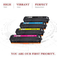 Load image into Gallery viewer, Compatible HP CF410A Toner Cartridge -4 Packs

