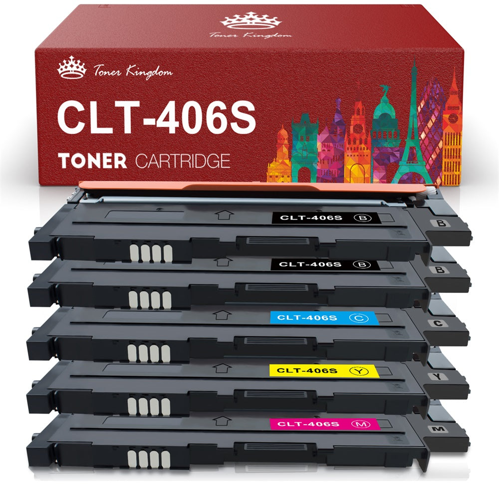 Samsung CLT-406S Toner Cartridge -5 Pack