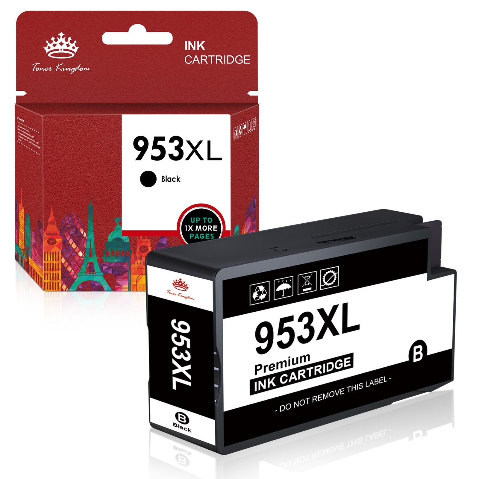COMETE - 953XL - 5 Cartouches compatibles HP 953 XL 953XL - Noir